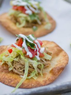 Salsa Verde Pork Tostadas