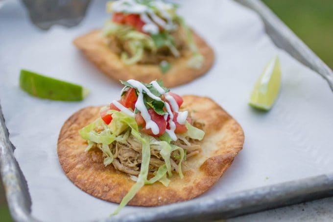 Salsa Verde Pork Tostadas