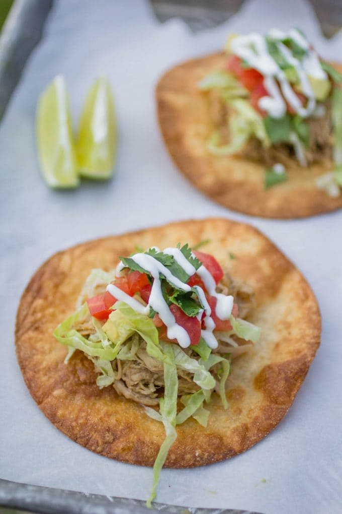 Salsa Verde Pork Tostadas