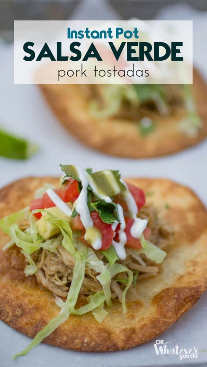 salsa verde pork tostadas