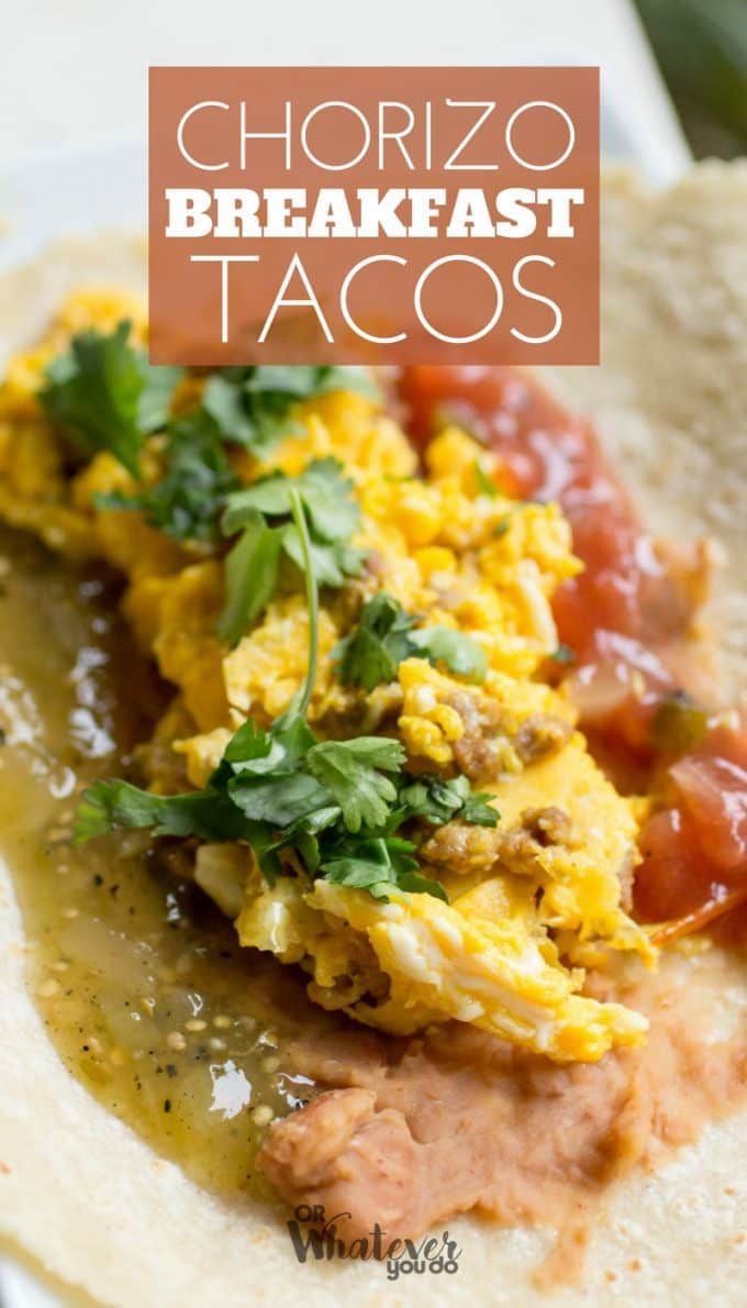 Chorizo Breakfast Tacos