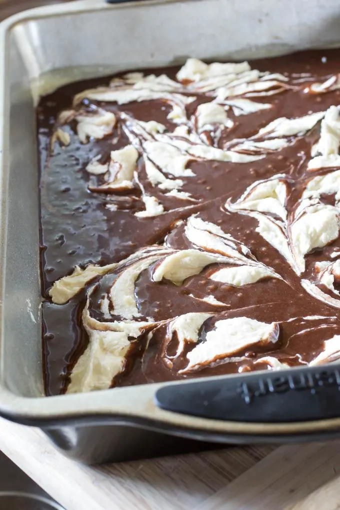 Cream Cheese Swirled Brownies are my FAVORITE. 