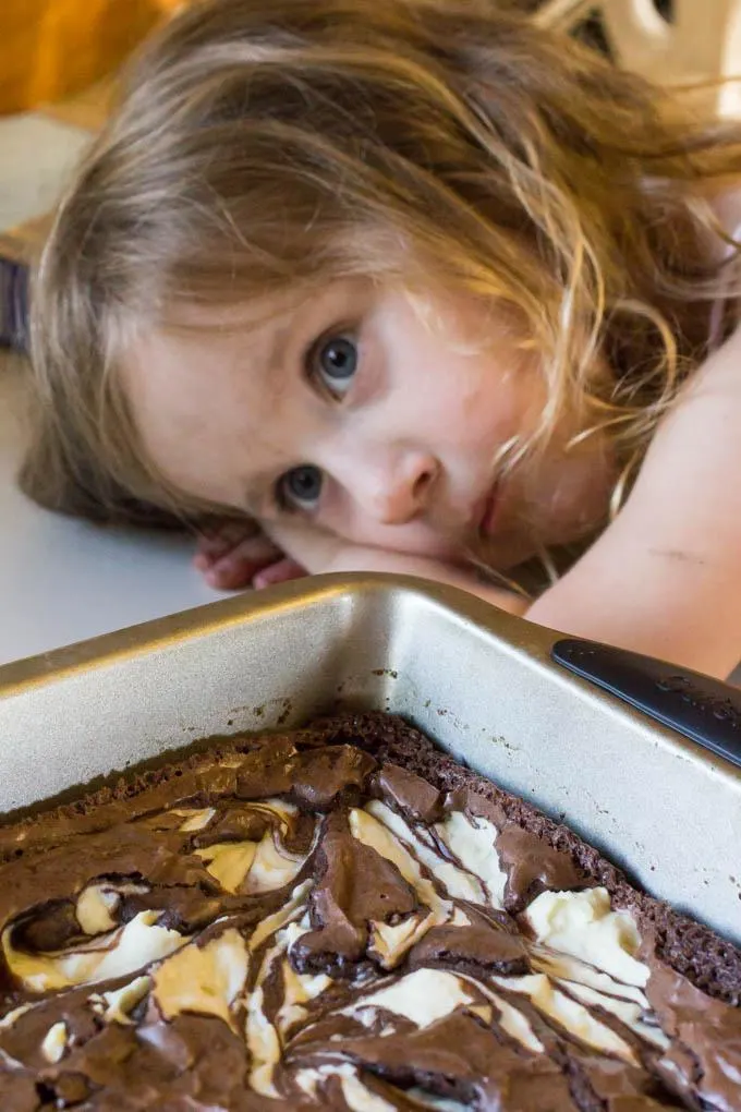 Cream Cheese Swirled Brownies are my FAVORITE. 