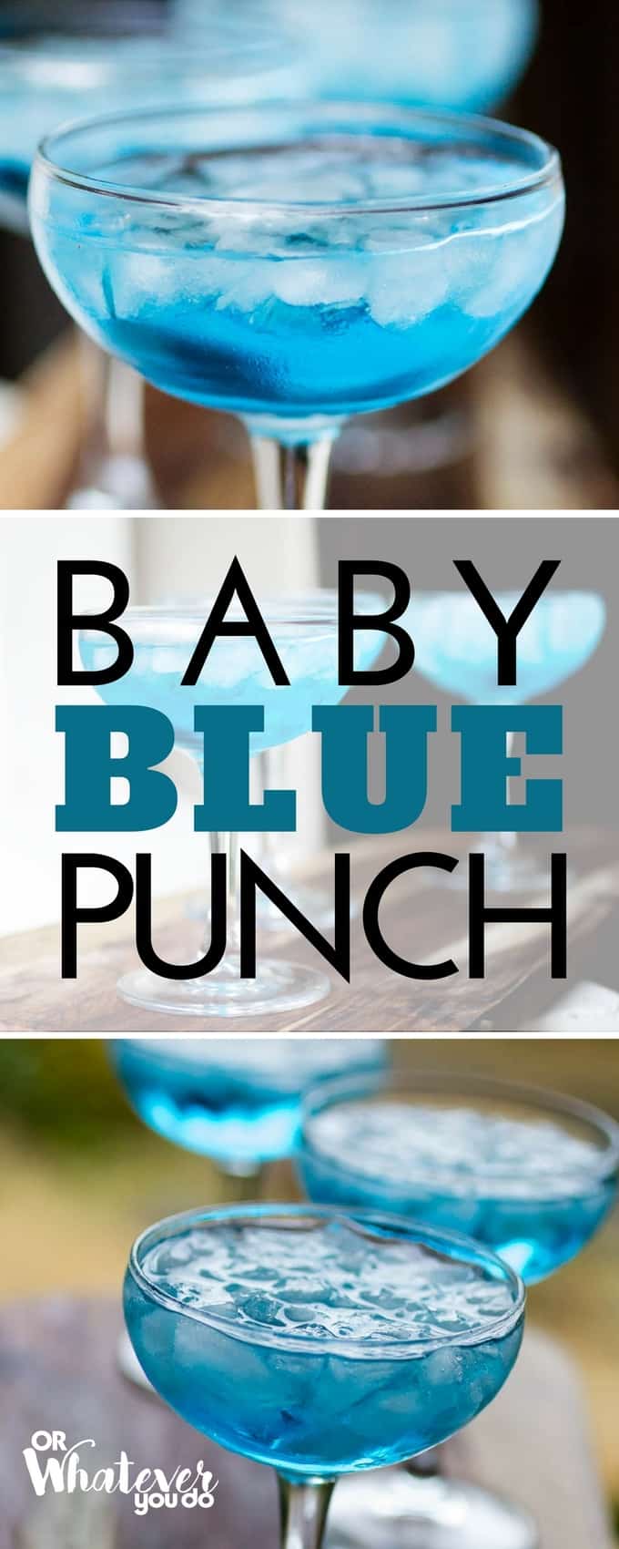 Blue Baby Shower Drink Pink Punch & Blue Punch easy baby shower