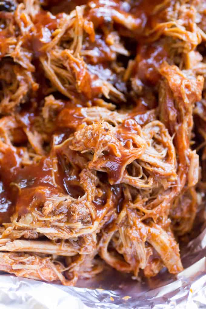 Traeger Pulled Pork Delicious woodpellet grill recipe from OWYD!