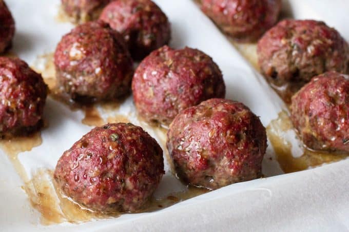Traeger Smoked Italian Meatballs