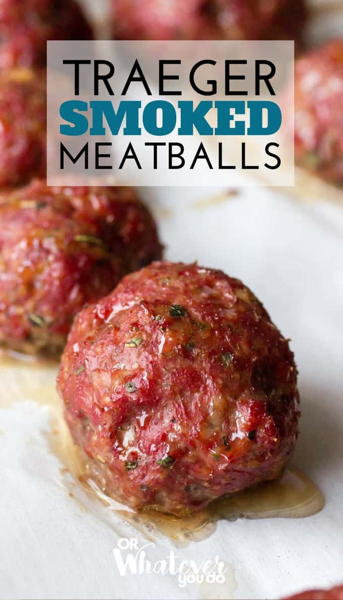 Traeger Smoked Italian Meatballs Pellet Grill Smoked Meatball Recipe