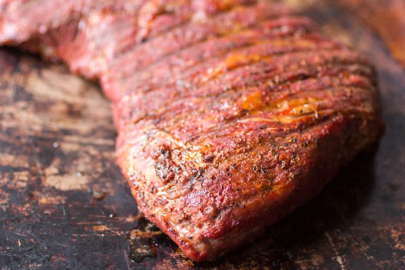 Traeger TriTip Smoked TriTip Recipe on the pellet grill