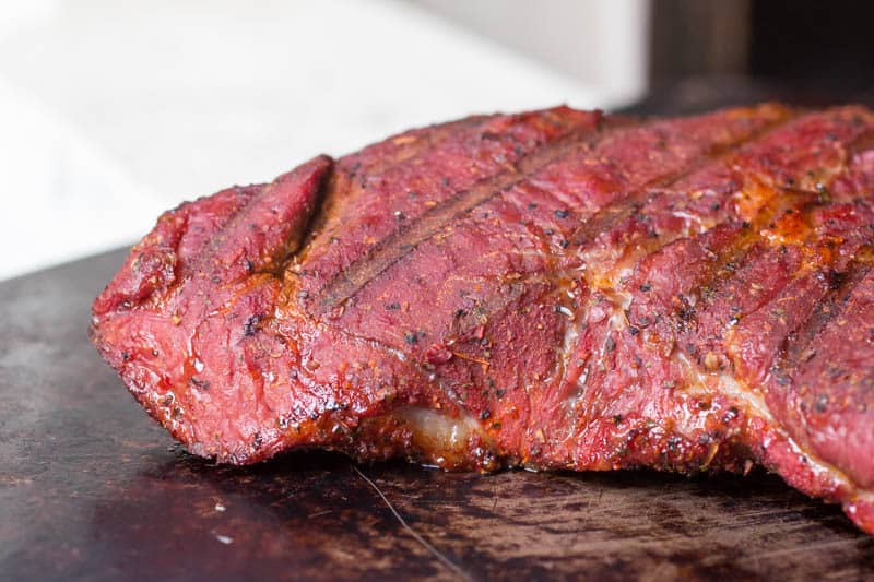 Traeger TriTip Smoked TriTip Recipe on the pellet grill