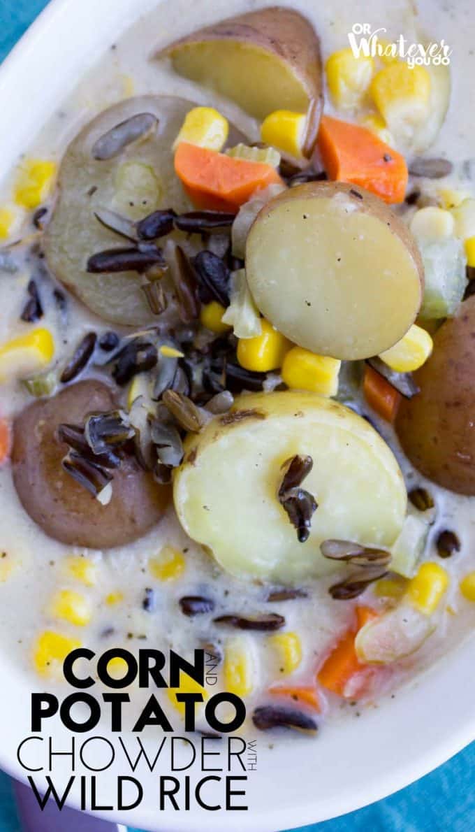 Corn & Potato Chowder with Wild Rice