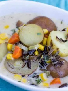 Corn & Potato Chowder with Wild Rice