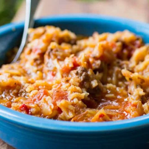 Instant Pot Beefy Cabbage and Rice Soup