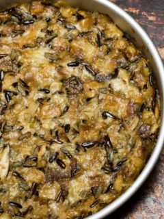 Instant Pot Wild Rice Mushroom Stuffing