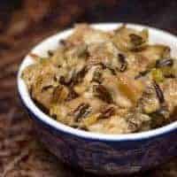 Instant Pot Wild Rice and Mushroom Dressing