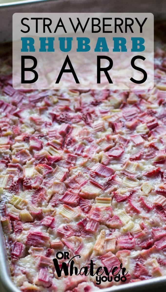 Strawberry Rhubarb Bars