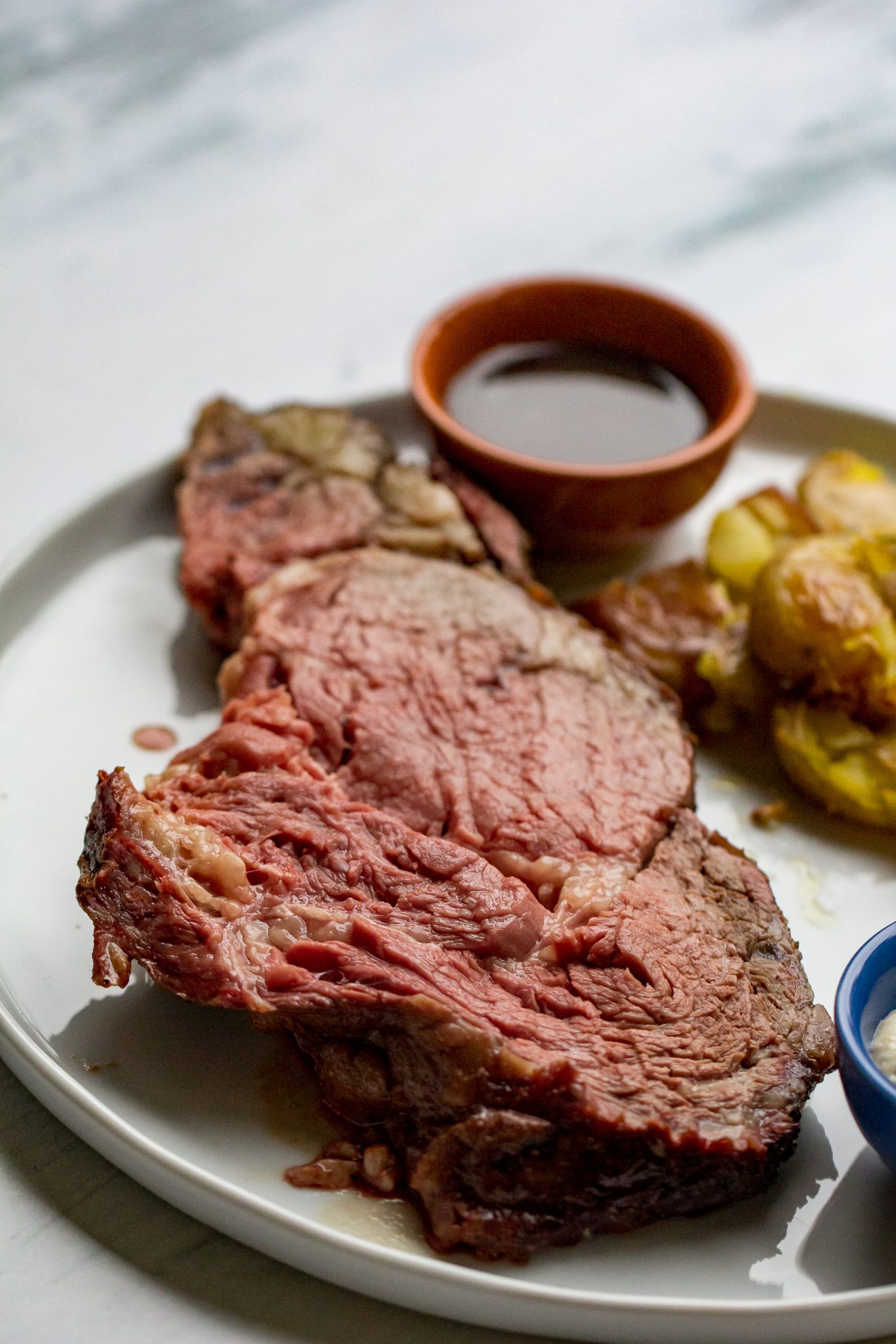 cooking prime rib roast on a pellet grill