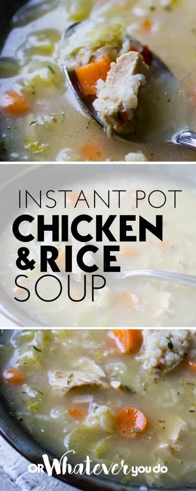 Instant Pot Chicken and Rice Soup