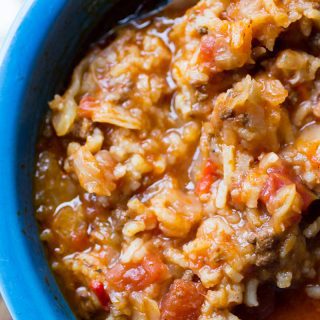 Instant Pot Beef and Cabbage Soup with Rice
