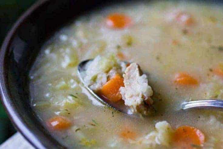 Instant Pot Chicken and Rice Soup