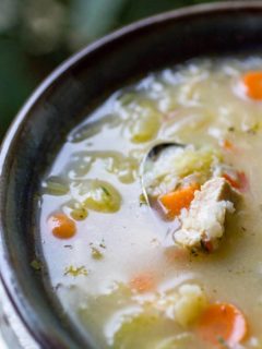 Instant Pot Chicken and Rice Soup