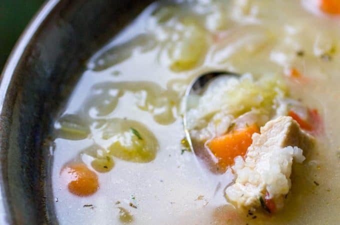 Instant Pot Chicken and Rice Soup