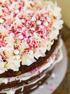 Easy Devil's Food Valentine's Cake