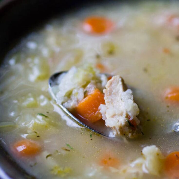Instant Pot Chicken and Rice Soup