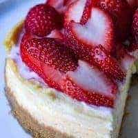 Instant Pot Strawberry Cheesecake
