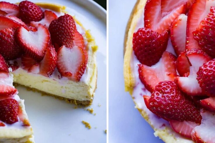 Instant Pot Strawberry Cheesecake