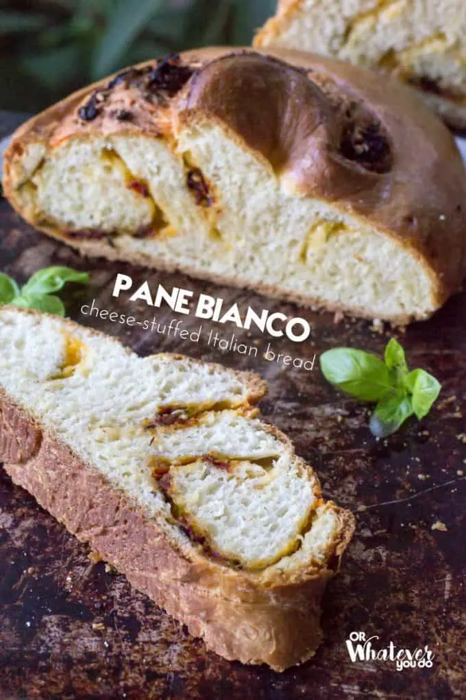 Cheesy Roasted Garlic and Herb Pane Bianco