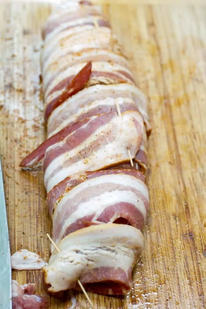 Traeger Grilled Grilled Bacon Wrapped Pork Tenderloin Pellet Grill Recipe