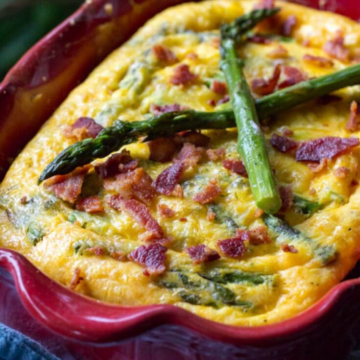 Traeger Bacon and Asparagus Frittata