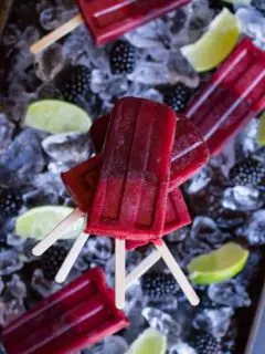 Blackberry Limeade Popsicle