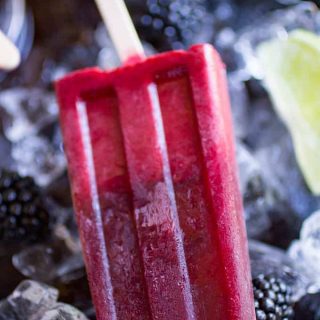 Blackberry Limeade Popsicle