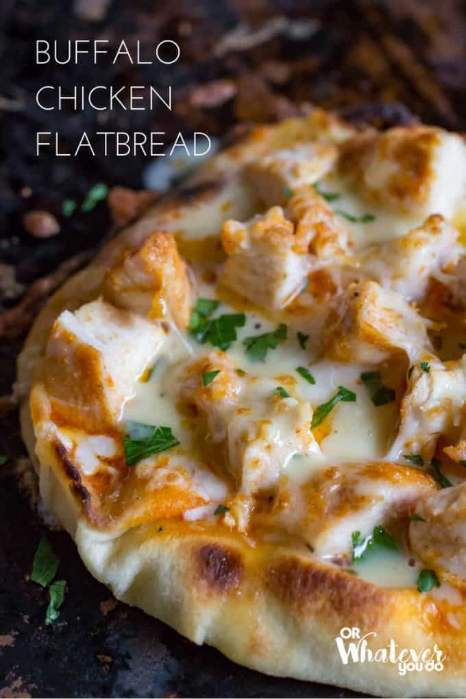 Traeger Buffalo Chicken Flatbread Pizza Easy woodpellet grilling recipe