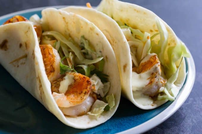 Traeger Grilled Shrimp Tacos