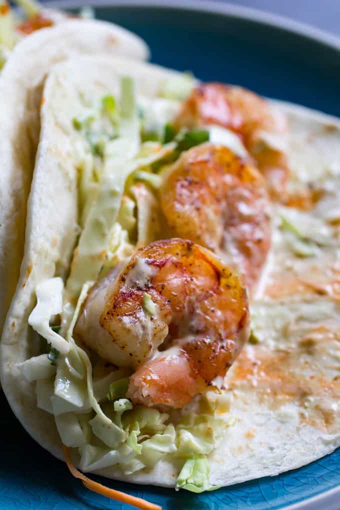 Traeger Grilled Shrimp Tacos