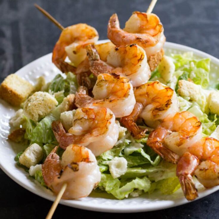 Traeger Grilled Shrimp Kabobs