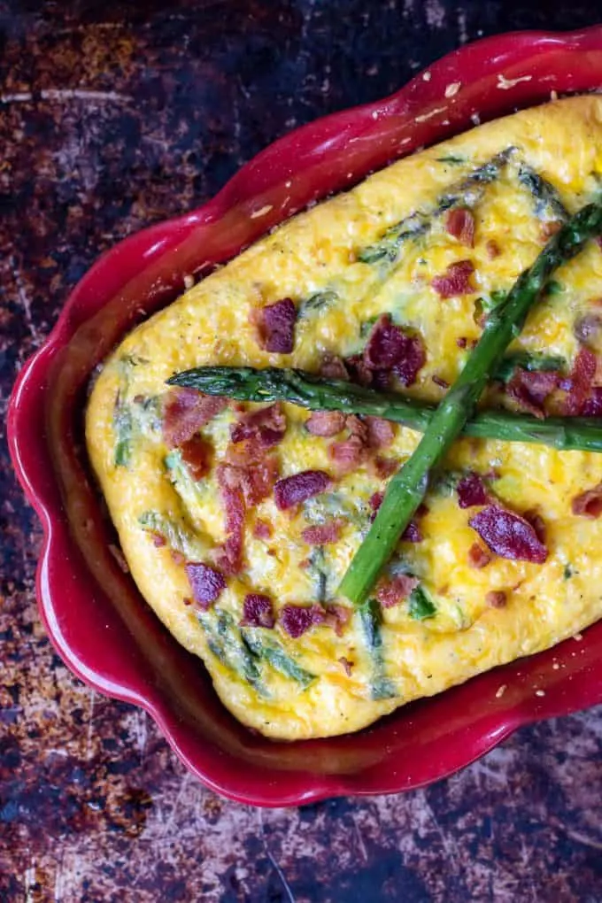 Traeger Bacon and Asparagus Frittata