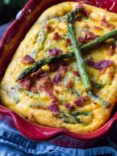 Traeger Bacon and Asparagus Frittata