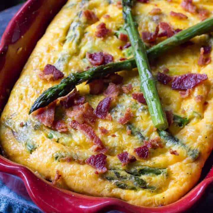 Traeger Bacon and Asparagus Frittata