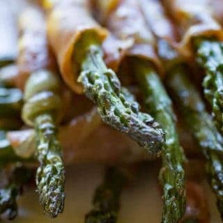 Traeger Grilled Prosciutto Asparagus