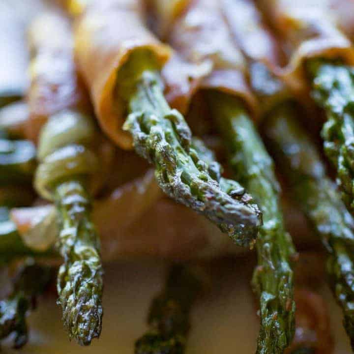 Traeger Grilled Prosciutto Asparagus