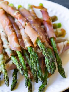 Traeger Grilled Prosciutto Asparagus