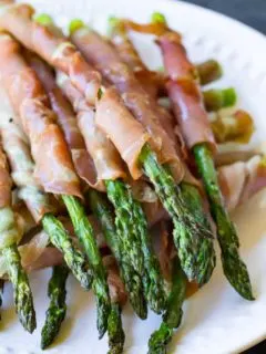 Traeger Grilled Prosciutto Asparagus