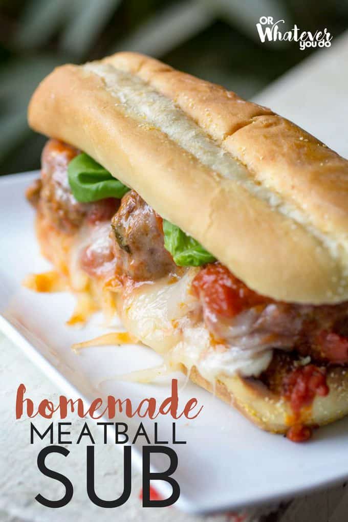 Homemade Meatball Subs Delicious homemade & tender meatball subs!