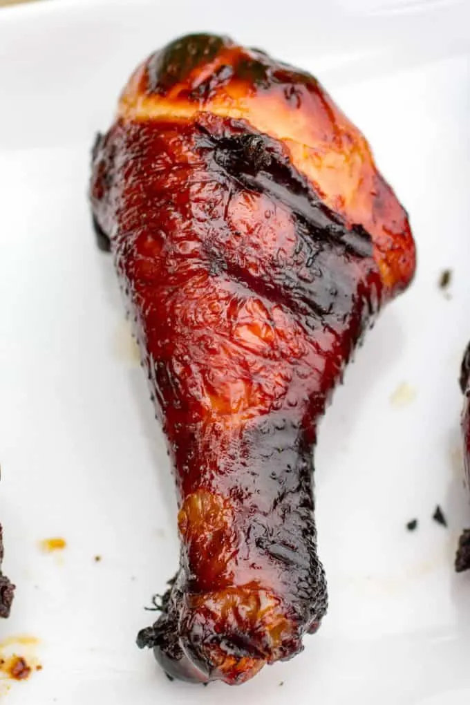 Honey Balsamic Traeger Grilled Chicken Legs