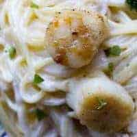 Traeger Seafood Alfredo