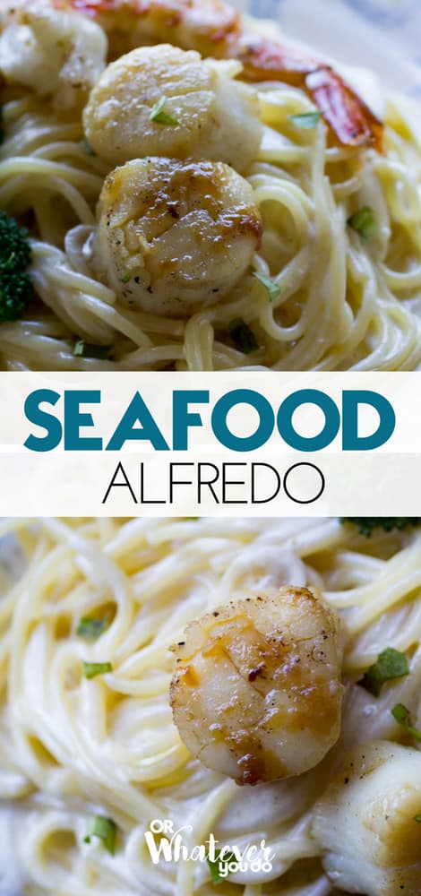 Traeger Seafood Alfredo