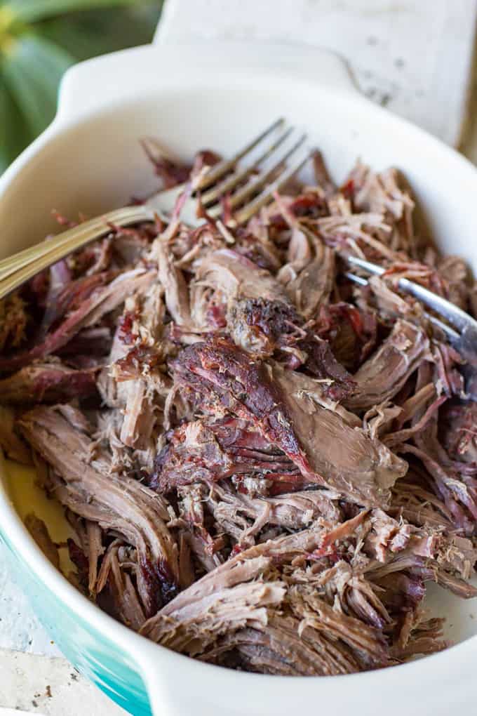 Traeger Smoked and Pulled Beef Easy BBQ Beef Roast for pellet grills